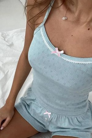 Quick Outfits, Modest Fashion Outfits Ideas Pointelle Two Piece Pajama Set