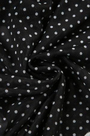 Quick Outfits, Modest Fashion Outfits Ideas Polka Dot Mesh Top