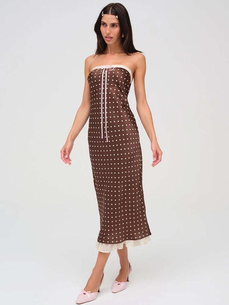 Quick Outfits, Modest Fashion Outfits Ideas Polka Dot Midi Dress Quick Outfits, Modest Fashion Outfits Ideas Polka Dot Midi Dress