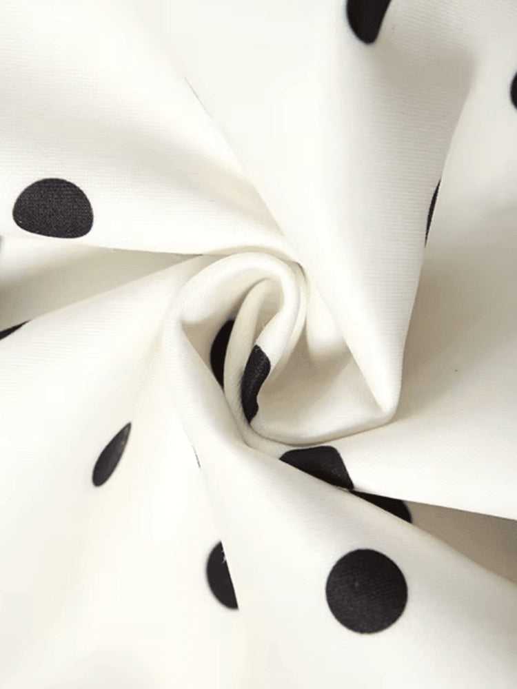 Quick Outfits, Modest Fashion Outfits Ideas Polka Dot Preppy Mini Dress Quick Outfits, Modest Fashion Outfits Ideas Polka Dot Preppy Mini Dress