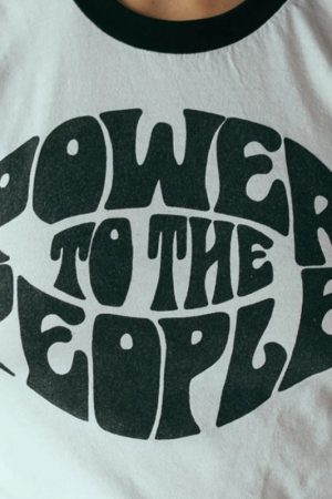 Quick Outfits, Modest Fashion Outfits Ideas Power to the People Ringer Tee