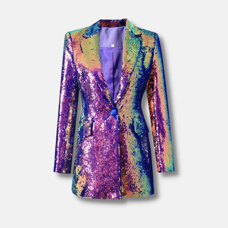 Quick Outfits, Modest Fashion Outfits Ideas Premium Sequin Long Blazer Quick Outfits, Modest Fashion Outfits Ideas Premium Sequin Long Blazer