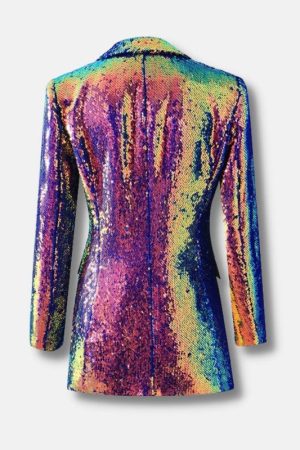 Quick Outfits, Modest Fashion Outfits Ideas Premium Sequin Long Blazer