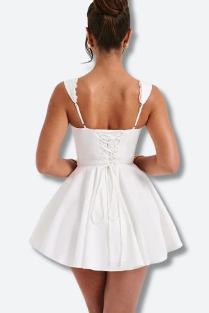 Quick Outfits, Modest Fashion Outfits Ideas Princess Corset Mini Dress