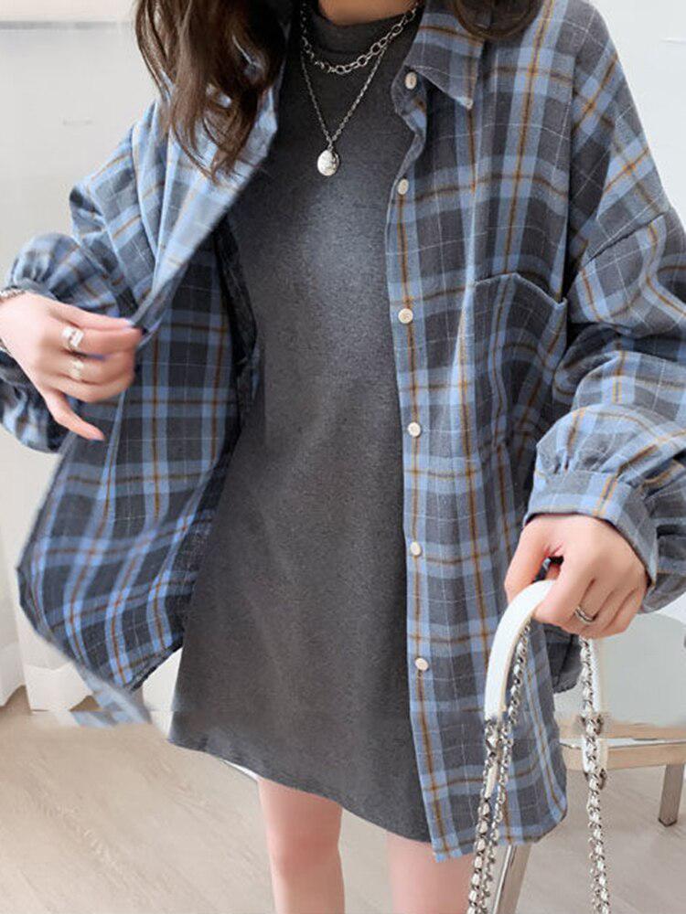 Quick Outfits, Modest Fashion Outfits Ideas Puff Sleeve Plaid Shirt Quick Outfits, Modest Fashion Outfits Ideas Puff Sleeve Plaid Shirt