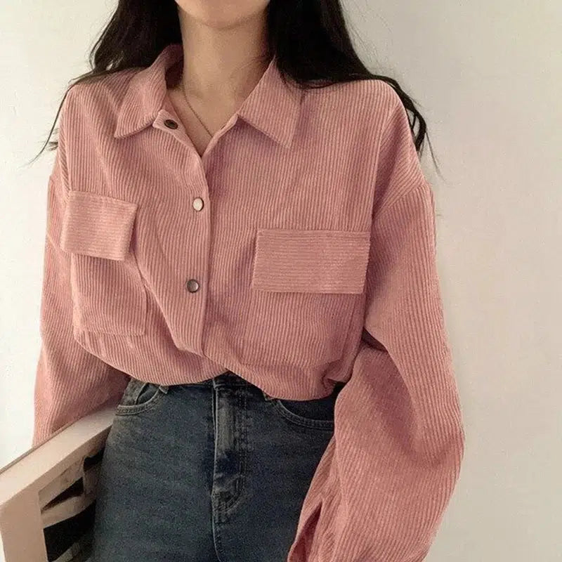 Quick Outfits, Modest Fashion Outfits Ideas Puff Sleeved Corduroy Crop Shirt Quick Outfits, Modest Fashion Outfits Ideas Puff Sleeved Corduroy Crop Shirt