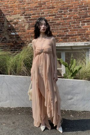 Quick Outfits, Modest Fashion Outfits Ideas Pure Backless Chiffon Midi Dress