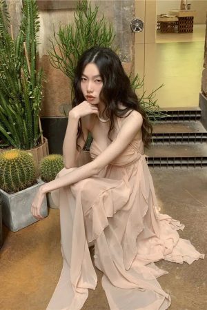 Quick Outfits, Modest Fashion Outfits Ideas Pure Backless Chiffon Midi Dress