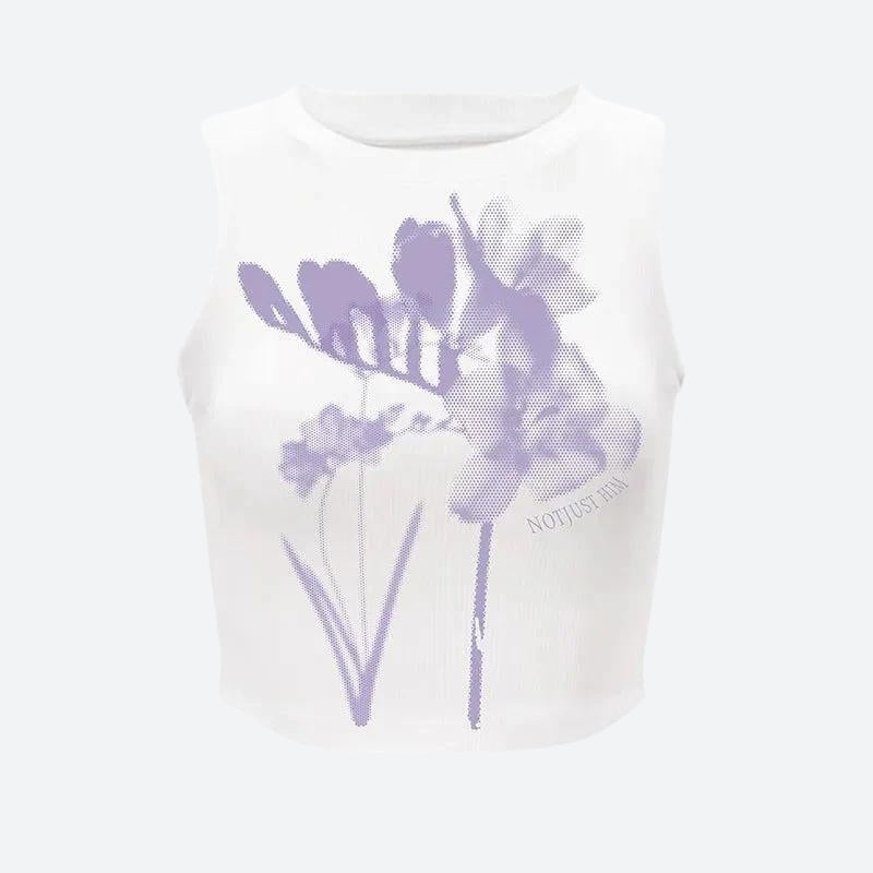 Quick Outfits, Modest Fashion Outfits Ideas Purple Flowers Tank Top Quick Outfits, Modest Fashion Outfits Ideas Purple Flowers Tank Top