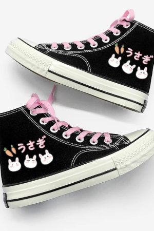 Quick Outfits, Modest Fashion Outfits Ideas Rabbit & Carrot Lace Up Canvas Shoes