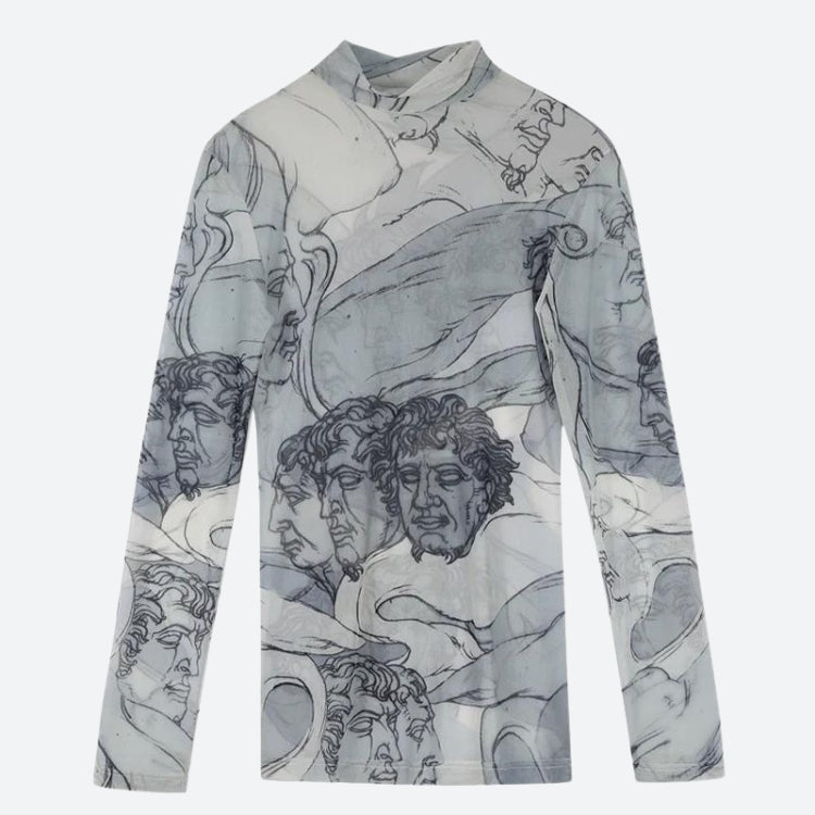 Quick Outfits, Modest Fashion Outfits Ideas Renaissance Heads Mesh Top Quick Outfits, Modest Fashion Outfits Ideas Renaissance Heads Mesh Top