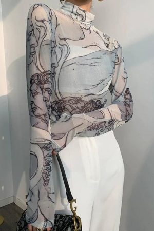 Quick Outfits, Modest Fashion Outfits Ideas Renaissance Heads Mesh Top