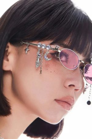 Quick Outfits, Modest Fashion Outfits Ideas Rhinestone Oval Glasses