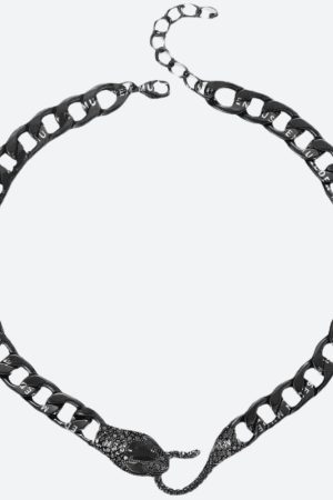 Quick Outfits, Modest Fashion Outfits Ideas Rhinestone Snake Necklace