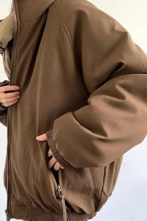 Quick Outfits, Modest Fashion Outfits Ideas Ribbed High Neck Jacket