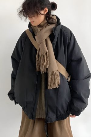 Quick Outfits, Modest Fashion Outfits Ideas Ribbed High Neck Jacket