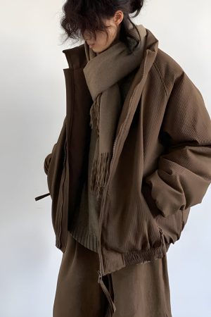 Quick Outfits, Modest Fashion Outfits Ideas Ribbed High Neck Jacket