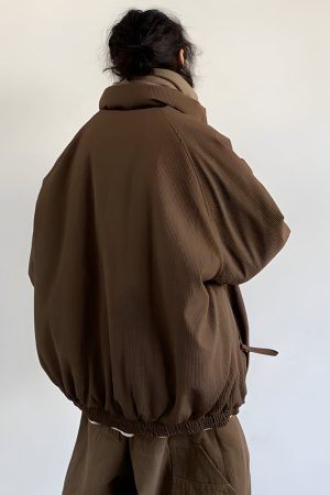 Quick Outfits, Modest Fashion Outfits Ideas Ribbed High Neck Jacket