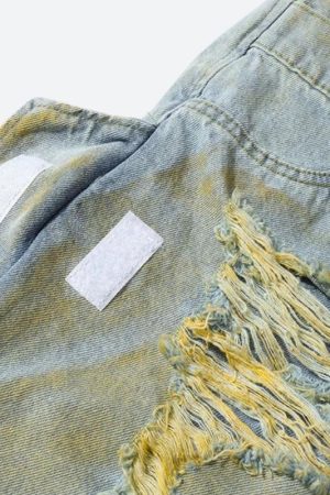 Quick Outfits, Modest Fashion Outfits Ideas Ripped Denim Shorts