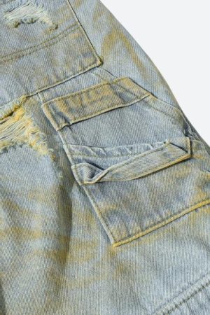 Quick Outfits, Modest Fashion Outfits Ideas Ripped Denim Shorts