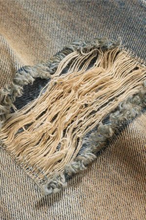 Quick Outfits, Modest Fashion Outfits Ideas Ripped Wide Leg Denim Jeans