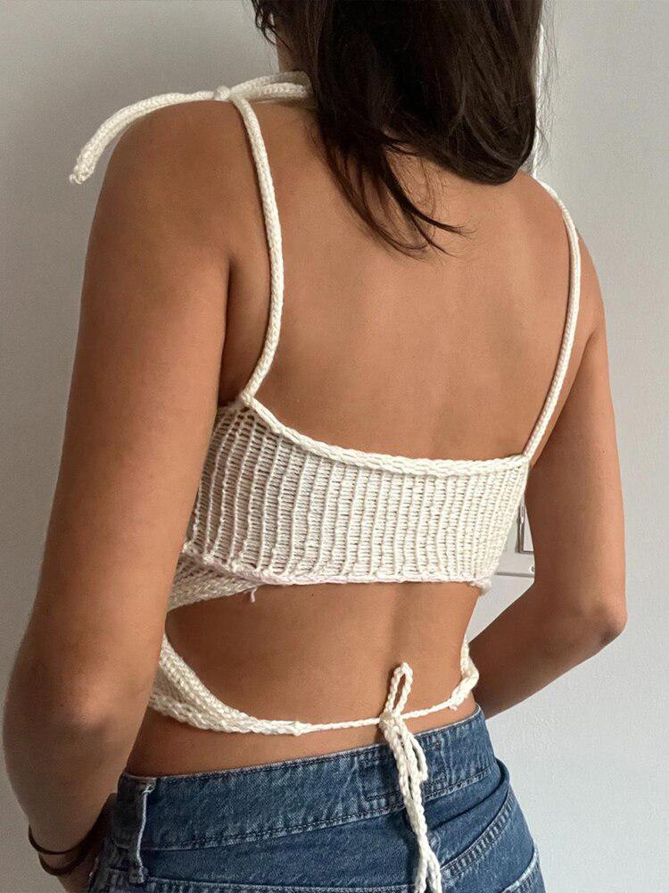 Quick Outfits, Modest Fashion Outfits Ideas Rose Detailed Knitted Crop Top Quick Outfits, Modest Fashion Outfits Ideas Rose Detailed Knitted Crop Top