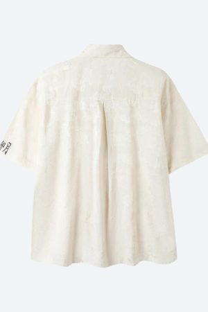 Quick Outfits, Modest Fashion Outfits Ideas Rose Embroidery Tie Shirt