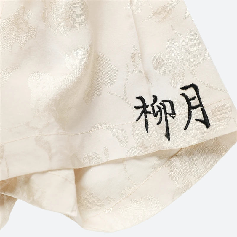 Quick Outfits, Modest Fashion Outfits Ideas Rose Embroidery Tie Shirt Quick Outfits, Modest Fashion Outfits Ideas Rose Embroidery Tie Shirt