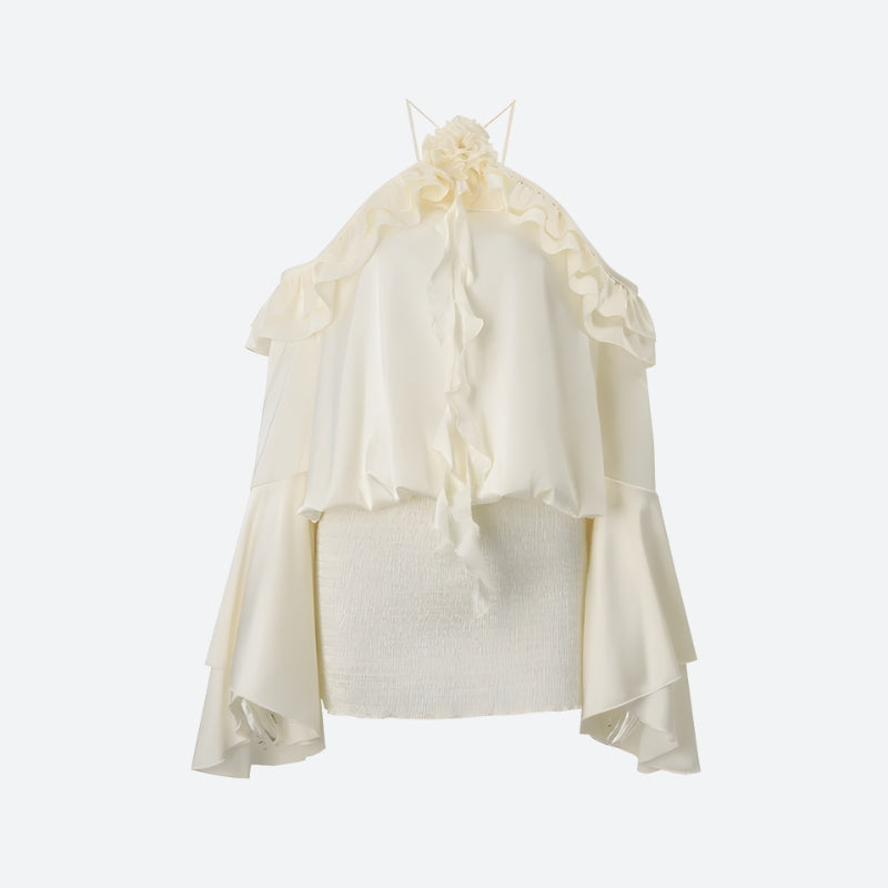 Quick Outfits, Modest Fashion Outfits Ideas Rose Ruffled Mini Dress Quick Outfits, Modest Fashion Outfits Ideas Rose Ruffled Mini Dress