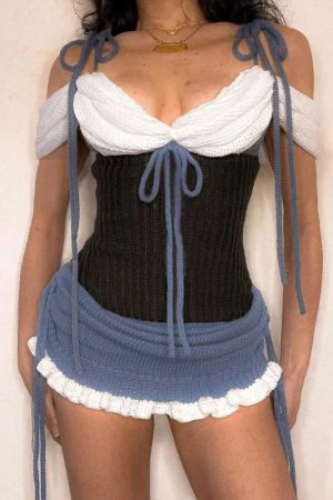 Quick Outfits, Modest Fashion Outfits Ideas Ruched Knitted Mini Dress