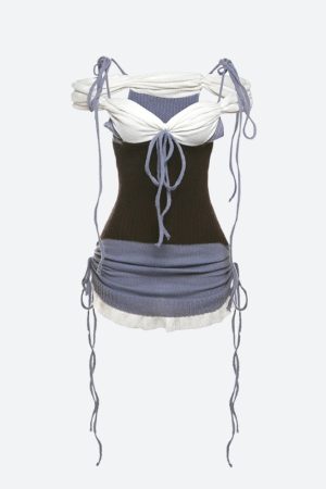 Quick Outfits, Modest Fashion Outfits Ideas Ruched Knitted Mini Dress