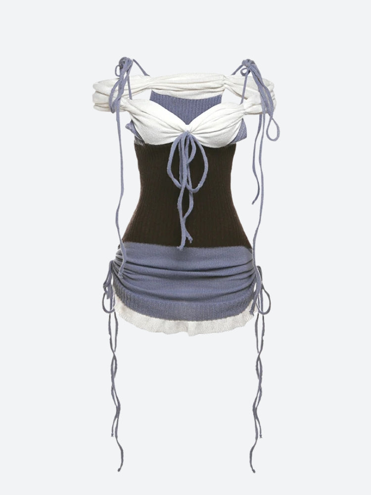 Quick Outfits, Modest Fashion Outfits Ideas Ruched Knitted Mini Dress Quick Outfits, Modest Fashion Outfits Ideas Ruched Knitted Mini Dress