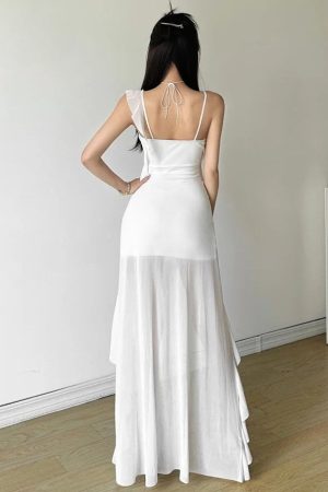 Quick Outfits, Modest Fashion Outfits Ideas Ruffled Mullet Mini Dress