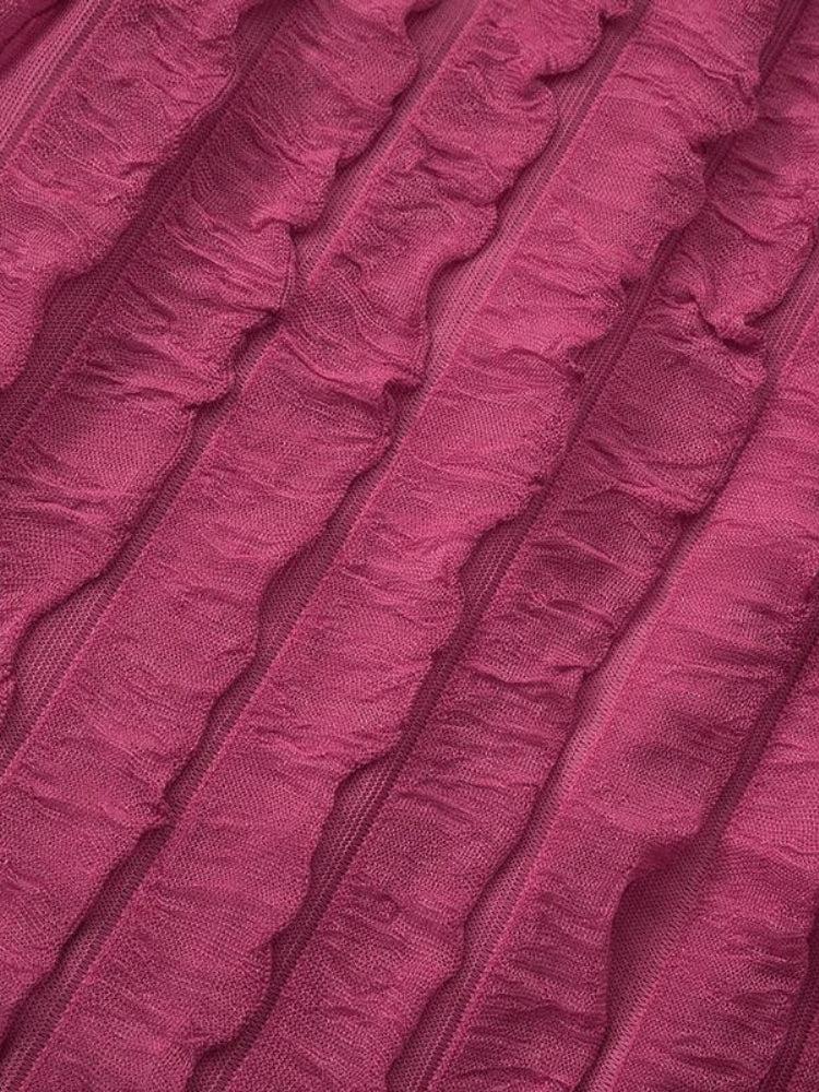 Quick Outfits, Modest Fashion Outfits Ideas Ruffled One Shoulder Top & Mini Skirt Two Piece Set Quick Outfits, Modest Fashion Outfits Ideas Ruffled One Shoulder Top & Mini Skirt Two Piece Set