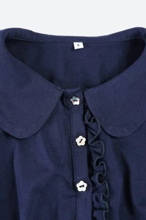 Quick Outfits, Modest Fashion Outfits Ideas Ruffled Polo Mini Dress