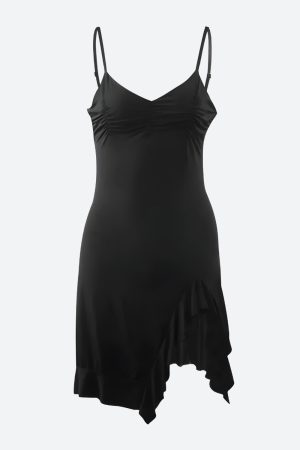 Quick Outfits, Modest Fashion Outfits Ideas Ruffled Slit Bodycon Mini Dress