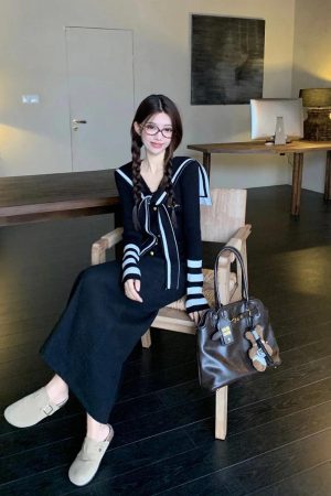 Quick Outfits, Modest Fashion Outfits Ideas Sailor Top & Maxi Skirt Two Piece Set