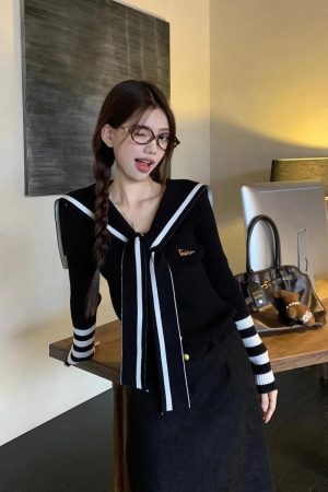 Quick Outfits, Modest Fashion Outfits Ideas Sailor Top & Maxi Skirt Two Piece Set