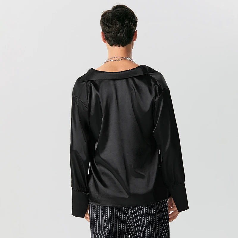 Quick Outfits, Modest Fashion Outfits Ideas Satin Cowl Neck Shirt Quick Outfits, Modest Fashion Outfits Ideas Satin Cowl Neck Shirt