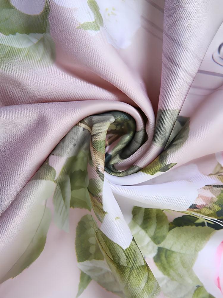 Quick Outfits, Modest Fashion Outfits Ideas Satin Floral Midi Dress Quick Outfits, Modest Fashion Outfits Ideas Satin Floral Midi Dress