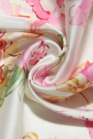 Quick Outfits, Modest Fashion Outfits Ideas Satin Floral Pencil Maxi Dress