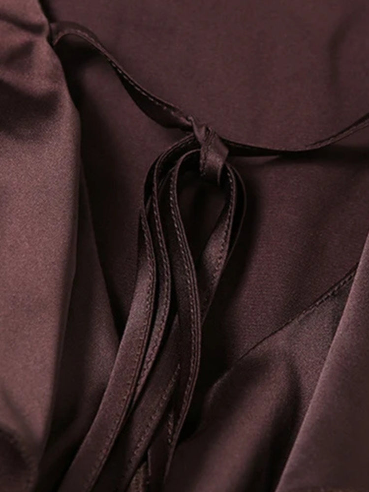 Quick Outfits, Modest Fashion Outfits Ideas Satin Ruffled Mini Dress Quick Outfits, Modest Fashion Outfits Ideas Satin Ruffled Mini Dress