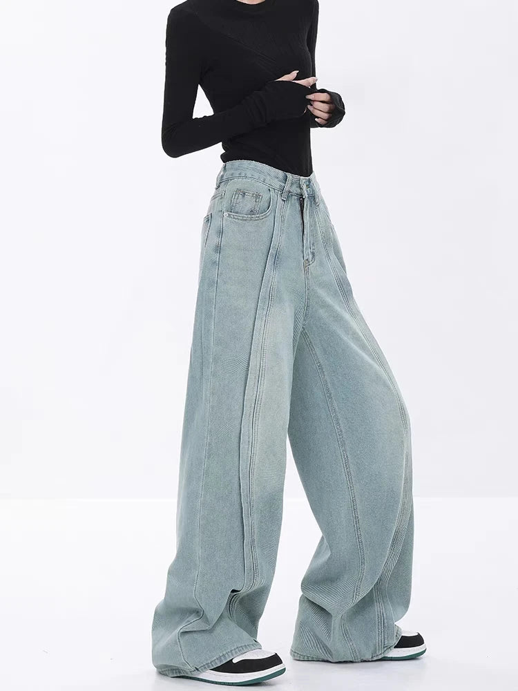 Quick Outfits, Modest Fashion Outfits Ideas Seam Line Wide Leg Jeans Quick Outfits, Modest Fashion Outfits Ideas Seam Line Wide Leg Jeans