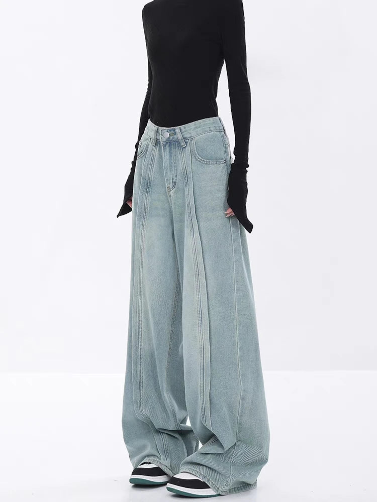 Quick Outfits, Modest Fashion Outfits Ideas Seam Line Wide Leg Jeans Quick Outfits, Modest Fashion Outfits Ideas Seam Line Wide Leg Jeans