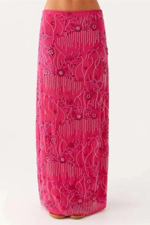 Quick Outfits, Modest Fashion Outfits Ideas Sequin Embellished Maxi Skirt