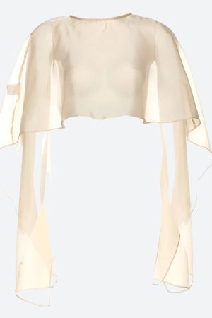 Quick Outfits, Modest Fashion Outfits Ideas Sheer Backless Crop Top