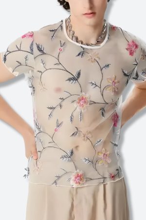 Quick Outfits, Modest Fashion Outfits Ideas Sheer Floral Top