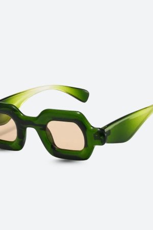 Quick Outfits, Modest Fashion Outfits Ideas Sheer Rectangle Sunglasses