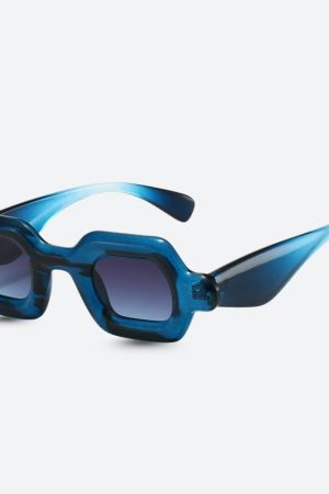 Quick Outfits, Modest Fashion Outfits Ideas Sheer Rectangle Sunglasses