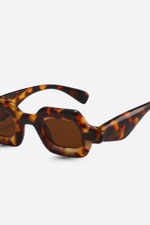 Quick Outfits, Modest Fashion Outfits Ideas Sheer Rectangle Sunglasses